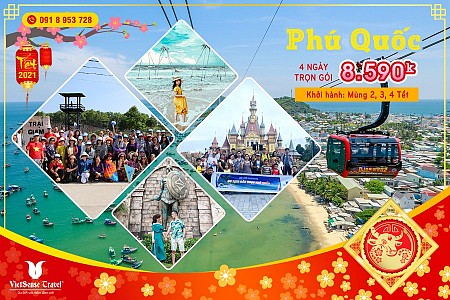 Đón Năm Mới Tết Âm Lịch  Trên Đảo Ngọc Một Trãi Nghiệm Thú Vị 2025 - Khởi Hành Từ Hà Nội