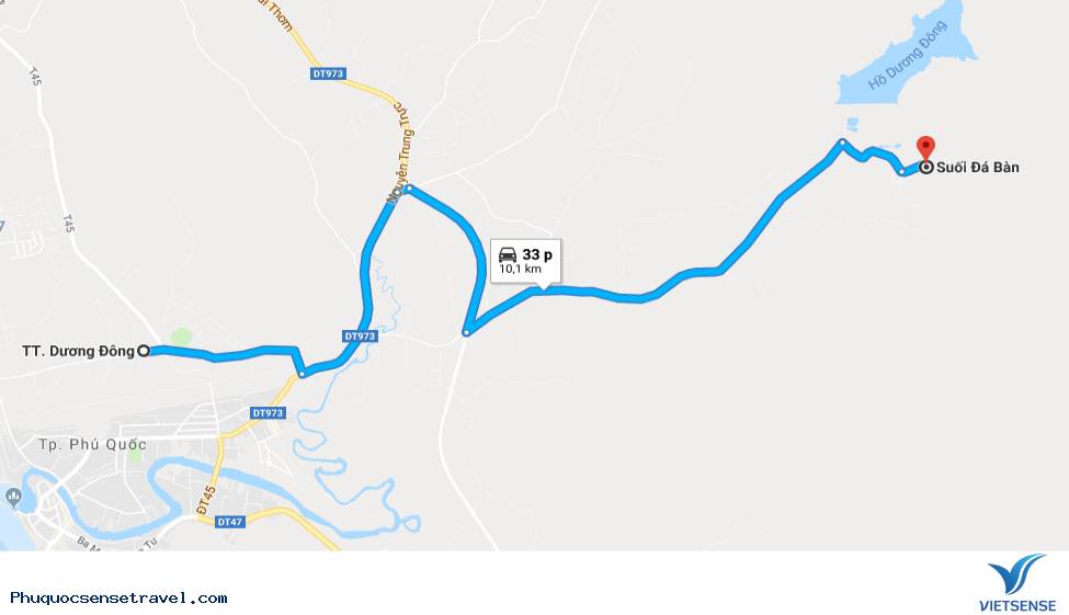 Đường đi tới suối